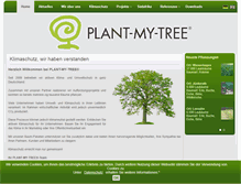 Tablet Screenshot of plant-my-tree.de